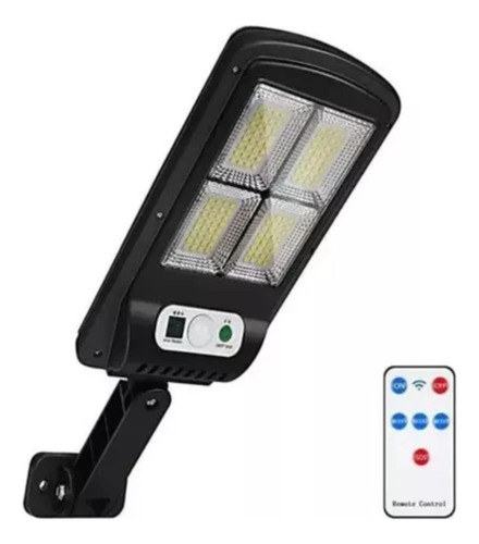 Luminaria Solar Pública Poste Rua Led 100w C/sensor Cont [u]