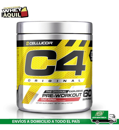 C4 Pre Entreno Explosivo Preworkout 60 Serv