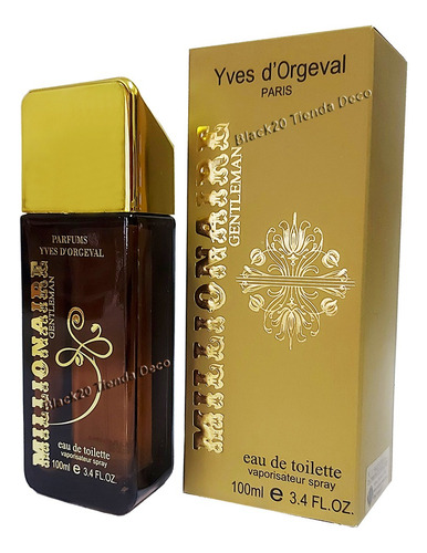 Perfume Millionaire Gold Yves D'orgeval 100ml.