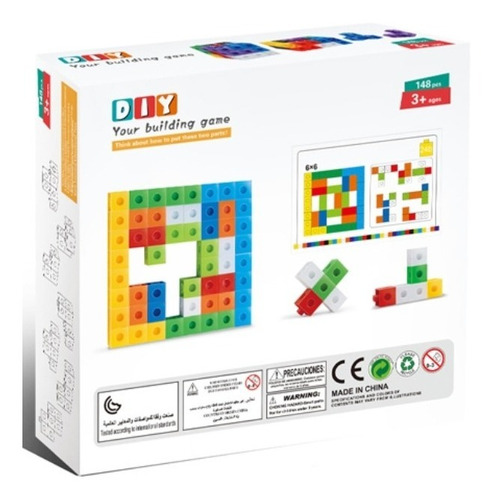 Imagen 2 de 5 de Cubos Multiencaje Unifix 148 Piezas Bestoys