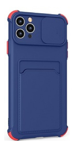 Protector iPhone 12 Pro Max Cubre Cam Con Bolsillo Tarjetero