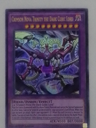 Fusion Ultra Yugioh Crimson Nova Trinity The Dark Cubic Lord