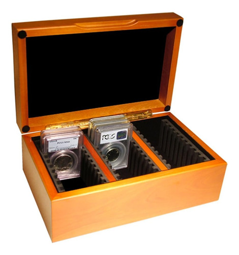 Caja De Monedas De Madera De Fila Vertical 30 Soportes ...