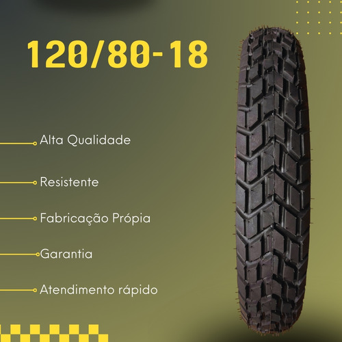 Pneu 120 80 18 Traseiro Viper Tornado Xre 300 Xtz 250 60p