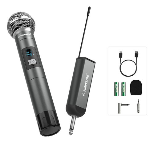Sistema de microfone sem fio único Phenyx Pro, de