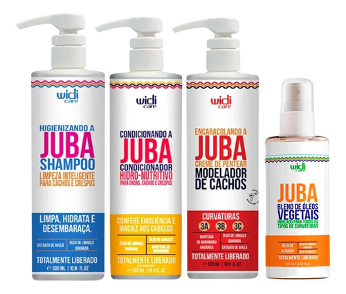 Kit Widi Care Juba Shampoo Cond Encaracolando Blend De Óleos