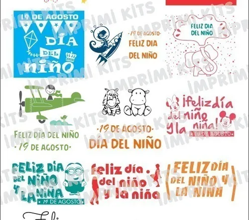 Frases Imprimible Png Dia Del Niño Vinilo Sublimación Tags