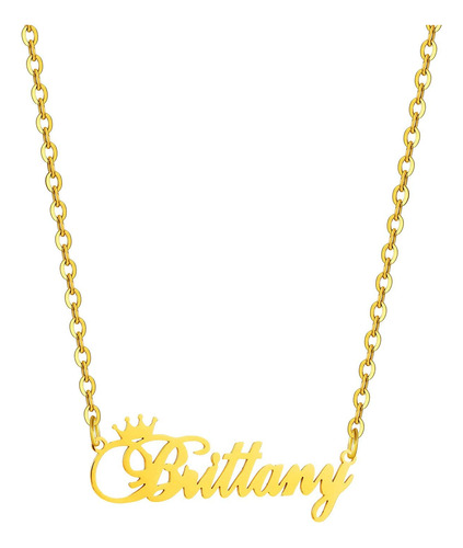 Gold Custom Women Name Necklace Personalized Personalized N.