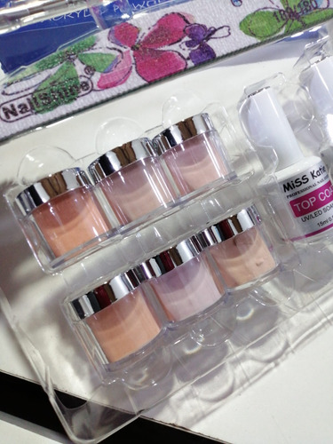 Kit Para Uñas En Acrilico 12 Pzas
