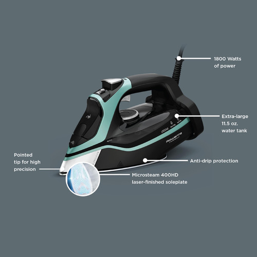 Ferro A Vapor Rowenta Steam Force 1800w 400 Furos De Microva