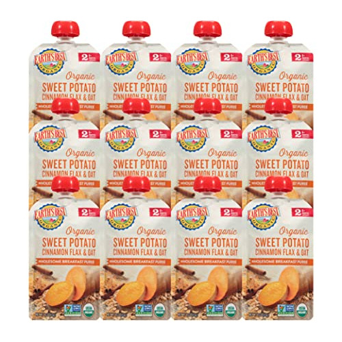 Earth's Best Organic Baby Food Pouches, Stage 2 Wholesome Br