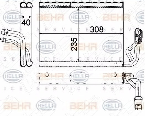 Evaporador Ar Condicionado Mercedes C180 Cgi 2010-2013