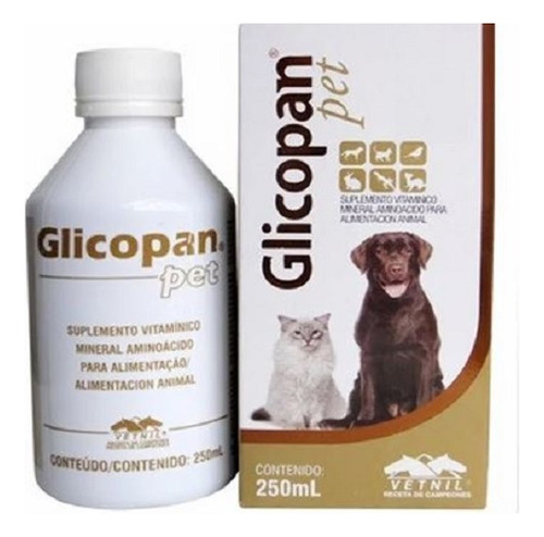 Glicopan Pet Suplemento Perros Y Gatos 250 Ml