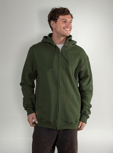 Polerón Con Capucha Y Cierre Ykk® Hombre Lingue Lenga®