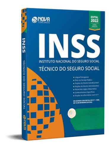 Apostila Inss Atualizada Técnico Do Seguro Social - Ed. Nova