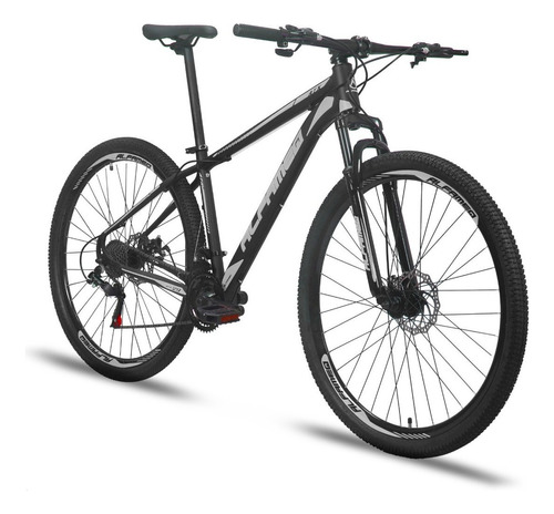 Mountain bike Alfameq ATX aro 29 17 24v freios de disco hidráulico câmbios Indexado mtb cor preto/cinza