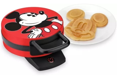 Wafflera Maker, Rojo Disney Dcm-12 Mickey Mouse
