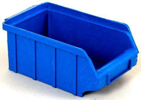 Imagem 1 de 3 de Caixa Plastica Gaveta Pequena Nº 3 Azul Empilhável (30un)