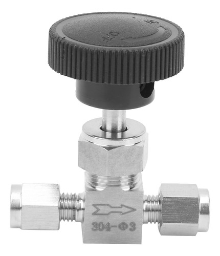 Válvula De Aguja De Acero Inoxidable 304 De 2 Vías De Alta P