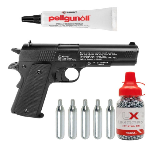 Marcadora Airsoft Colt Government 1911 A1 Co2 Pellets Xtr P