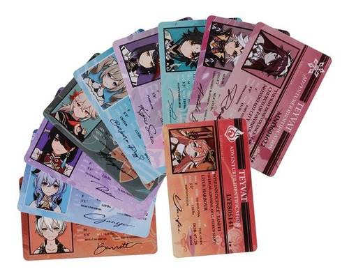 Genshin Impact (11 Tarjetas) Coleccion De Tarjetas Pvc