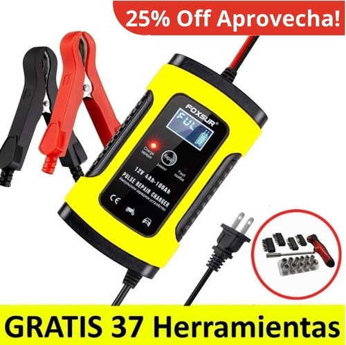 Cargador Bateria Inteligente Tester 12v Carro Moto Promo