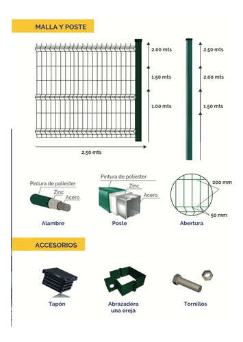 Imagen 5 de 10 de Cercos Perimetrales Reja Panel Pre Fabricadas Seguridad