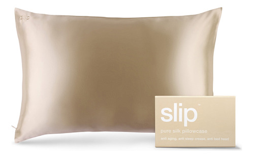 Funda De Almohada Slip Tamaño Queen Color Caramel