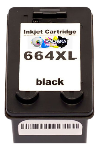 Cartucho Generico 664 Xl Rialheka Printer  Color O Negro  (Reacondicionado)