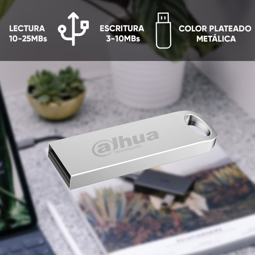 Memoria Usb Dahua 16gb 16gb 2.0 Kit 30pz Plateado Liso