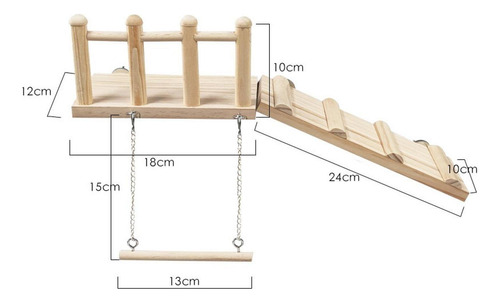 De Percha Parrot Con Ejercicio De Swing Y Escalera Se