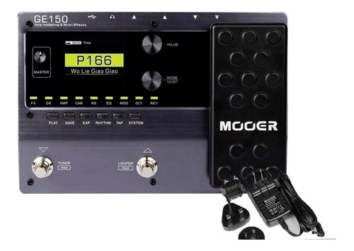 Pedaleira Mooer Ge150 Multi Efeitos P/ Guitarra Com Display