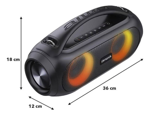 Parlante Portátil Aiwa Aws500bt Bluetooth Tws 20 W Rms