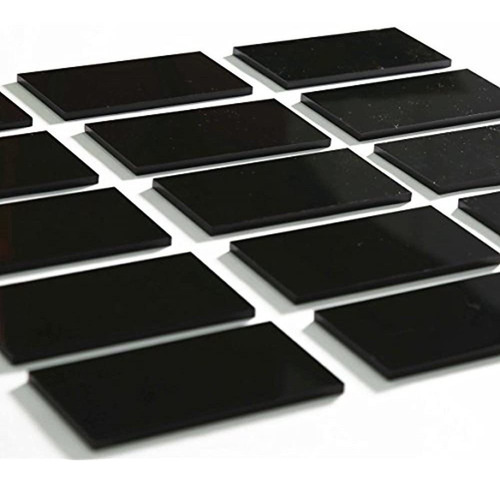 Uniqooo 20 Count Black Acrylic Escort Place Cards Forma De R