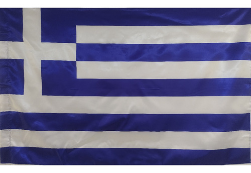 Bandera De Grecia Tamaño 90x150cm Doble Faz Tela Poliester