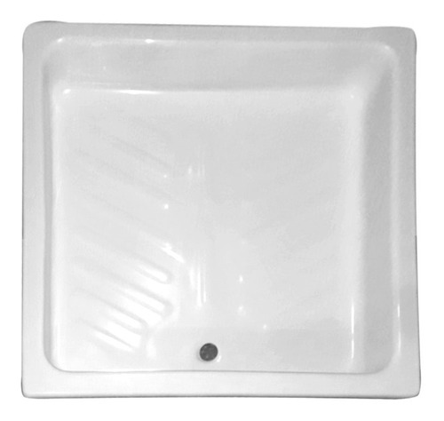 Receptaculo Plato Ducha Embutir Cuadrado 90x90 Fibra Baño Cm