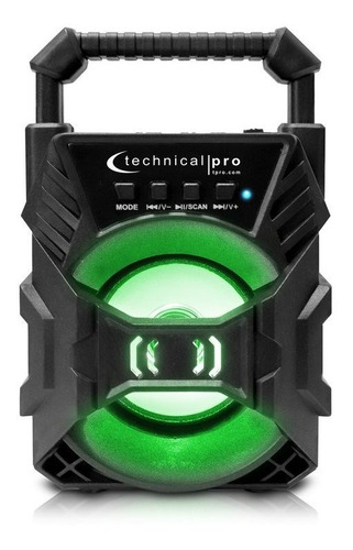 Corneta Technical Pro Recargable Bluetooth Led Speaker Nuevo