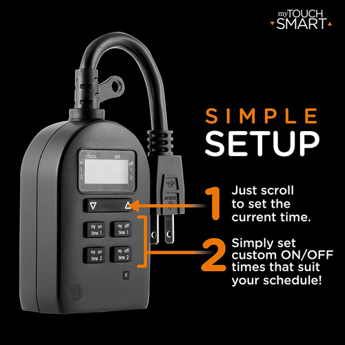 Temporizador Digital Para Interiores Mytouchsmart Plug-in