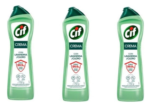 Cif Crema C/ Lavandina Pack X 3