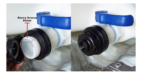 Conexão Adaptador Container Ibc Redução 3/4, 1/2, 1 Ou 2 Pol Item1 - 3/4