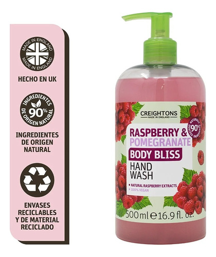 Creightons Body Bliss Jabón Líquido Frambuesa Granada 500 Ml