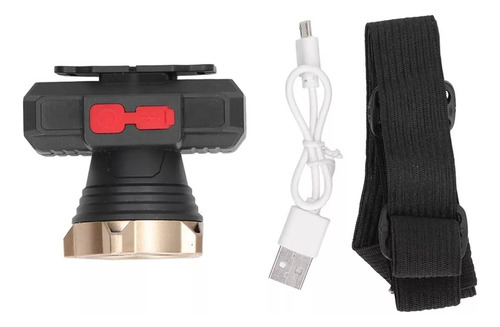 Linterna Frontal Recargable Foco Cabeza Foco Minero 300lm