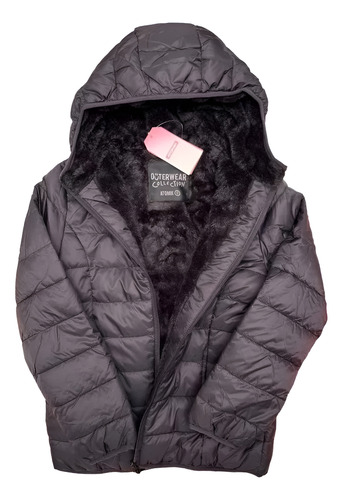 Campera Con Piel Inflada Atomik Niño Niña Del Talle 6 Al 16.