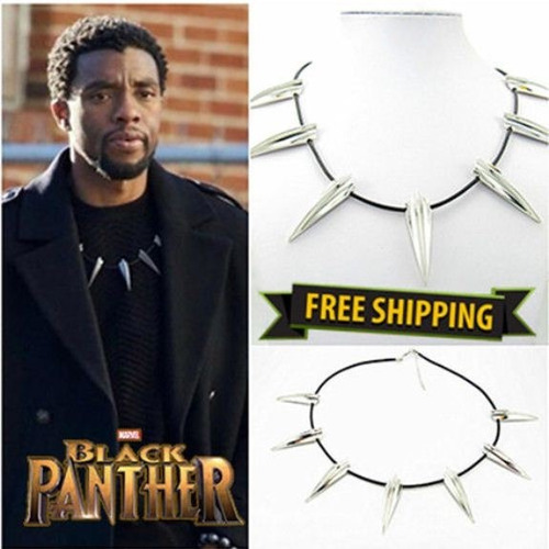 Collar Black Panther Metalico Cosplay Disfraz Avenger Marvel