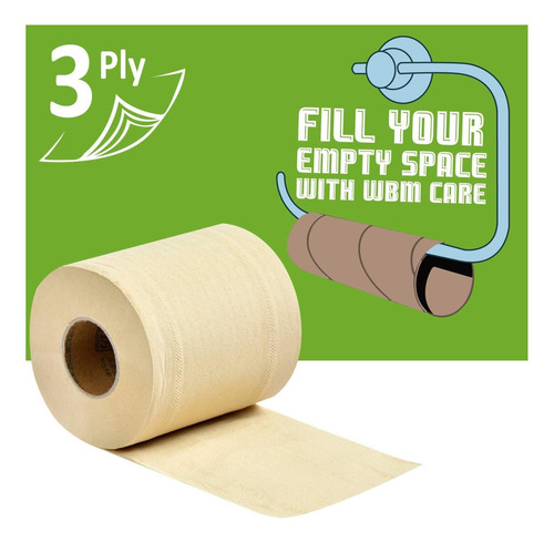 Peluzgo Para El Baño De Bambú De Wbm Care, Toallas De Papel