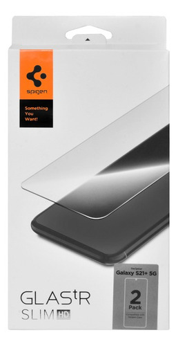 Imagem 1 de 1 de Pelicula Spigen Glastr Para Samsung Galaxy S21 Plus (2 Un.)