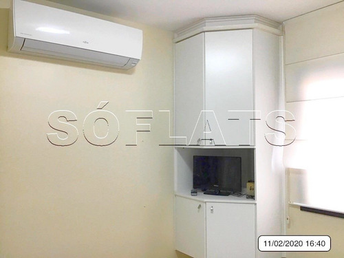 Imagem 13 de 15 de Flat Em Moema Para Locação, Prox Ao Shopping Ibirapuera Mobiliado Com Serviços. Sem Fiador. - Sf31875