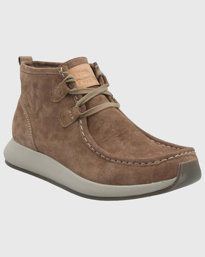 Botin Cuero Hombre Icon Boot Café Hush Puppies