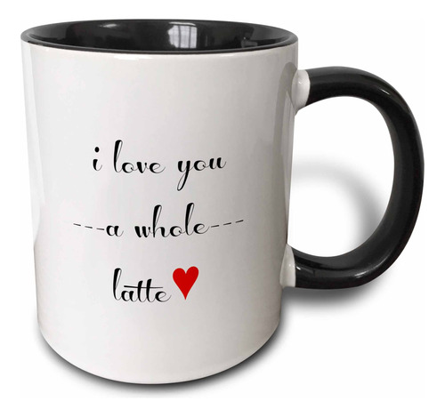 Love You Conjunto Latte Â Taza Do Tono Negro Ml Oz Color