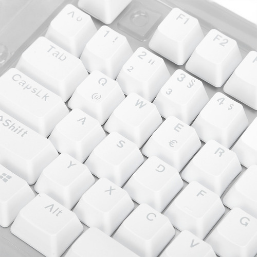 Teclas Translúcidas Alemãs, Teclado Minimalista De 108 Tecla